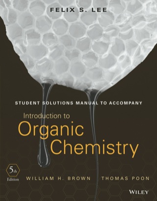 Cover image: Student Solutions Manual to Accompany Introduction to Organic Chemistry 5th edition 9781118424285