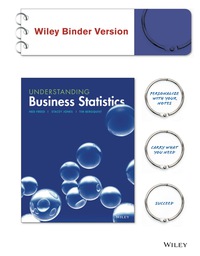 Cover image: Understanding Business Statistics 1st edition 9781118145258