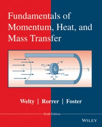 صورة الغلاف: Fundamentals of Momentum, Heat and Mass Transfer 6th edition 9780470504819