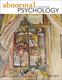 Cover image: Abnormal Psychology, Fifth Canadian Edition 9781118764817