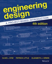 Cover image: Engineering Design: A Project-Based Introduction 4th edition 9781118324585