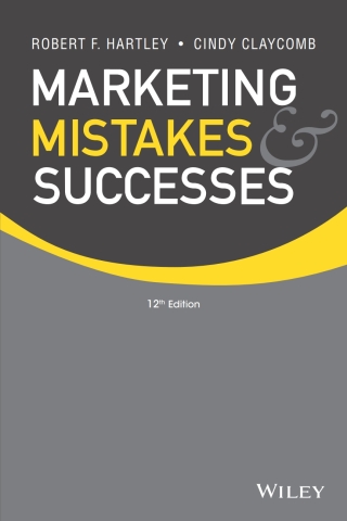 Cover image: Marketing Mistakes and Successes 12th edition 9781118078464