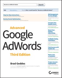 Cover image: Advanced Google AdWords 3rd edition 9781118819562