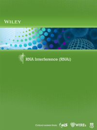 Cover image: RNA Interference (RNAi) 1st edition 9781118829486