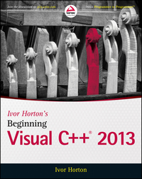 Cover image: Ivor Horton's Beginning Visual C++ 2013 1st edition 9781118845714