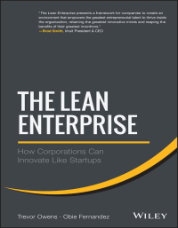 Imagen de portada: The Lean Enterprise: How Corporations Can Innovate Like Startups 1st edition 9781118852170