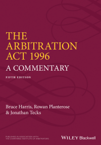 Cover image: The Arbitration Act 1996 5th edition 9780470673980