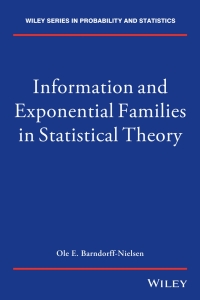 Imagen de portada: Information and Exponential Families 2nd edition 9781118857502