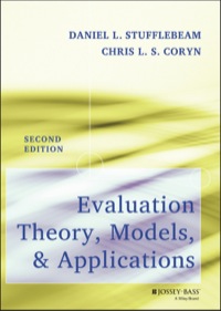 صورة الغلاف: Evaluation Theory, Models, and Applications 2nd edition 9781118074053