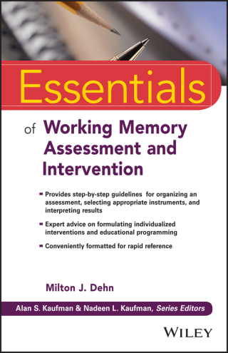 Cover image: Essentials of Working Memory Assessment and Intervention 1st edition 9781118638132