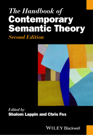Cover image: The Handbook of Contemporary Semantic Theory 2nd edition 9780470670736