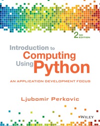 Cover image: Introduction to Computing Using Python: An Application Development Focus 2nd edition 9781118890943