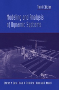 Cover image: Modeling and Analysis of Dynamic Systems 3rd edition 9780471394426
