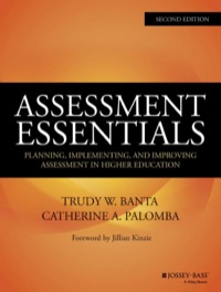 Imagen de portada: Assessment Essentials: Planning, Implementing, and Improving Assessment in Higher Education 2nd edition 9781118903322