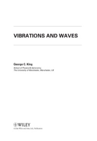 صورة الغلاف: Vibrations and Waves 1st edition 9780470011898