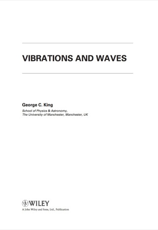 Cover image: Vibrations and Waves 1st edition 9780470011898