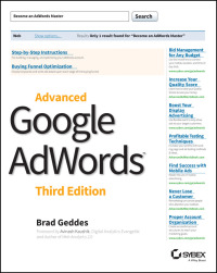 Cover image: Advanced Google AdWords 3rd edition 9781118819562