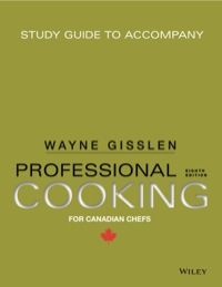 Cover image: Study Guide to Accompany Professional Cooking for Canadian Chefs 8th edition 9781118636558