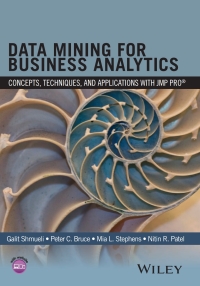 Cover image: Data Mining for Business Analytics: Concepts, Techniques, and Applications with JMP Pro 1st edition 9781118877432