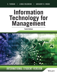 Imagen de portada: Information Technology for Management: Advancing Sustainable, Profitable Business Growth International Student Version 10th edition 9781118961261