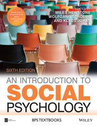 Cover image: An Introduction to Social Psychology 6th edition 9781118823538