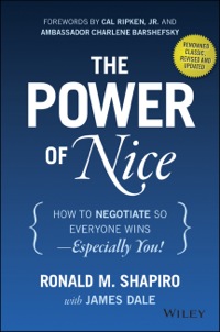 Cover image: The Power of Nice: How to Negotiate So Everyone Wins - Especially You!, Revised and Updated 3rd edition 9781118969625