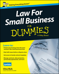 Imagen de portada: Law for Small Business For Dummies - UK 1st edition 9781118970461