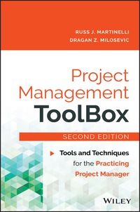 Cover image: Project Management ToolBox: Tools and Techniques for the Practicing Project Manager 2nd edition 9781118973127