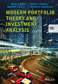 Cover image: Modern Portfolio Theory and Investment Analysis 9th edition 9781118469941