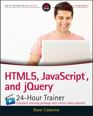 Cover image: HTML5, JavaScript and jQuery 24-Hour Trainer 1st edition 9781119001164