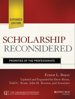 Imagen de portada: Scholarship Reconsidered: Priorities of the Professoriate, Expanded Edition 2nd edition 9781118988305