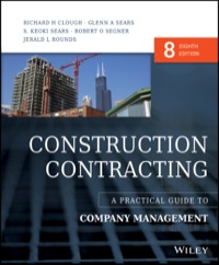 Cover image: Construction Contracting: A Practical Guide to Company Management 8th edition 9781118693216