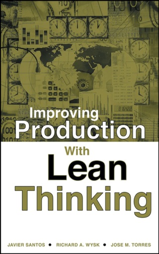 صورة الغلاف: Improving Production with Lean Thinking 1st edition 9780471754862