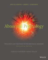 Cover image: Abnormal Psychology 13th edition 9781118953983