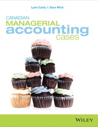 Cover image: Canadian Managerial Accounting Cases 1st edition 9781118757239
