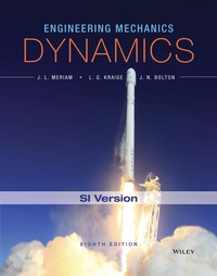 Cover image: Engineering Mechanics: Dynamics, SI Version 8th edition 9781119044819