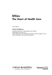 Cover image: Ethics - The Heart of Health care 3rd edition 9780470018132