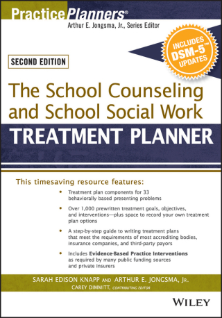 Titelbild: The School Counseling and School Social Work Treatment Planner, with DSM-5 Updates 2nd edition 9781119063094