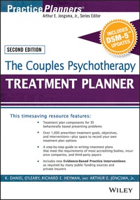 Cover image: The Couples Psychotherapy Treatment Planner, with DSM-5 Updates 2nd edition 9781119063124