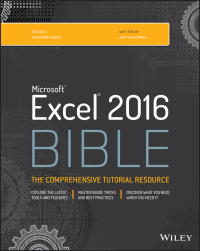 Imagen de portada: Excel 2016 Bible 1st edition 9781119067511