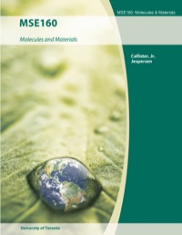 Cover image: MSE160: Molecules and Materials 9781119084037