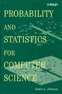 Cover image: Probability and Statistics for Computer Science 9780470383421