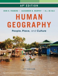 表紙画像: Human Geography: People, Place, and Culture, Advanced Placement 11th edition 9781119043140