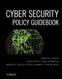 Cover image: Cyber Security Policy Guidebook 9781118027806