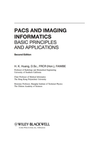 Cover image: PACS and Imaging Informatics: Basic Principles and Applications 2nd edition 9780470373729
