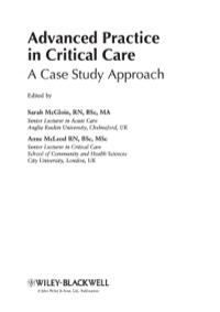 Cover image: Advanced Practice in Critical Care: A Case Study Approach 9781405185653