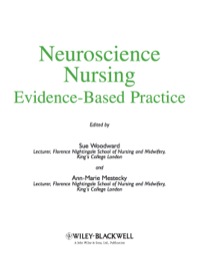Cover image: Neuroscience Nursing: Evidence-Based Theory and Practice 9781405163569