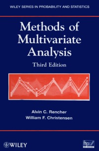 Cover image: Methods of Multivariate Analysis 3rd edition 9780470178966