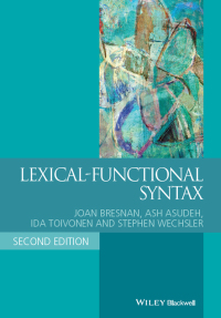 Imagen de portada: Lexical-Functional Syntax 2nd edition 9781405187817