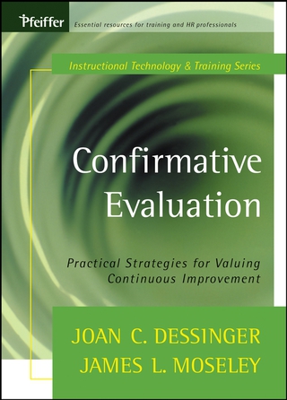 Cover image: Confirmative Evaluation: Practical Strategies for Valuing Continuous Improvement 1st edition 9781118219140